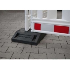 Fuß für mobile Straßensperre EURO2|3, schwarz, recyceltes Gummi, 28kg, 800×400×120mm